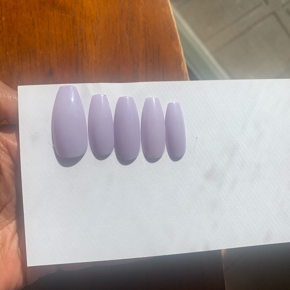 Press ons (purple) 10 nails